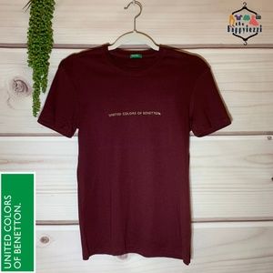 United Colors of Benetton Maroon Ladies T-Shirt
